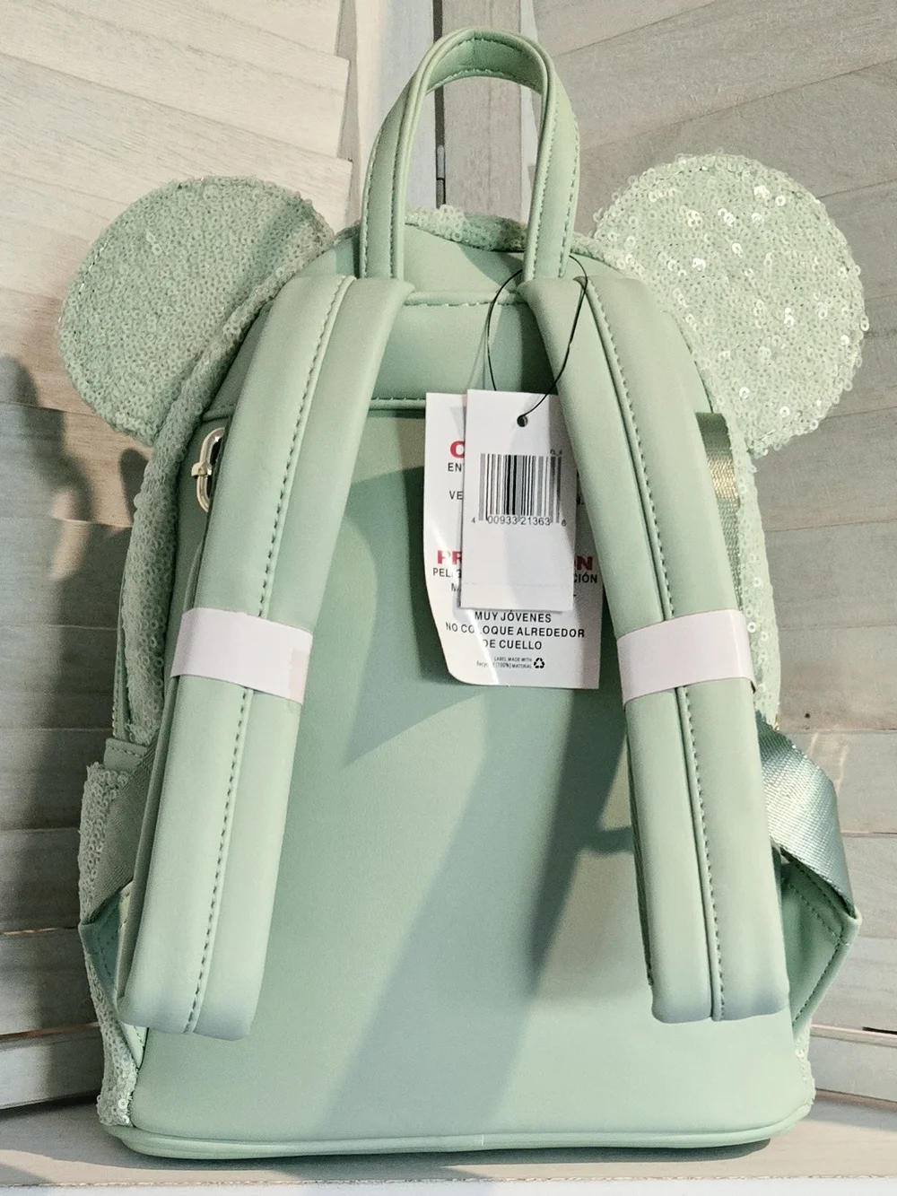 Loungefly Mint Sequin Minnie Backpack